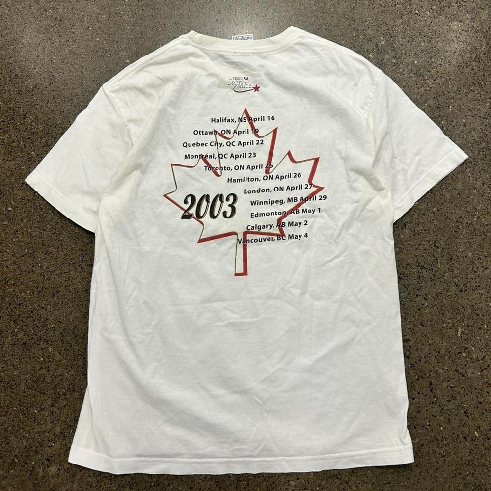 Vintage 2003 Stars On Ice Double Sided T-Shirt (Size Large) - Picture 2 of 5